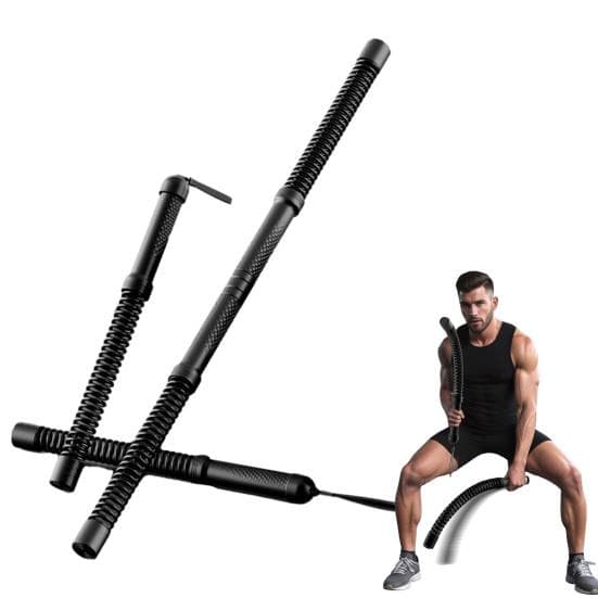 1 par taufritt kamp tau Menn Kvinner Armtrener Kardio Muskeltrening Ledningsfritt trenings tau Hjemmegym Treningsutstyr Svart