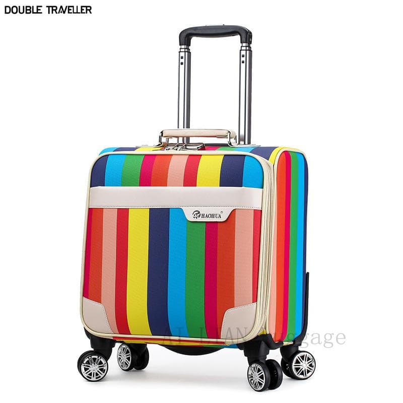 Ny Carry Ons Cabin Trolley Bagasjeveske 18 Tommers reisekoffert på hjul Vanntett Oxford Bagasje Business Rullende Bagasjeveske