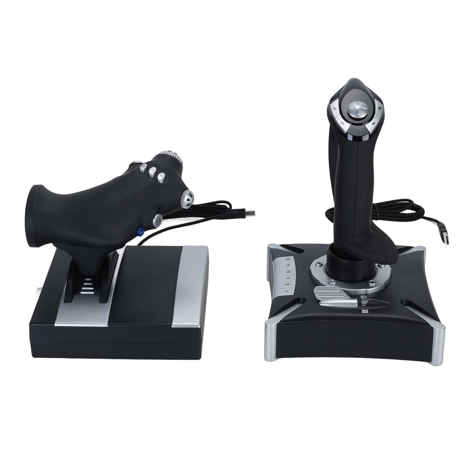 Flysimulatorjoystick med vibrasjonsfunksjon Flysimulatorkontroll for Series X S Wins7 8 10 11