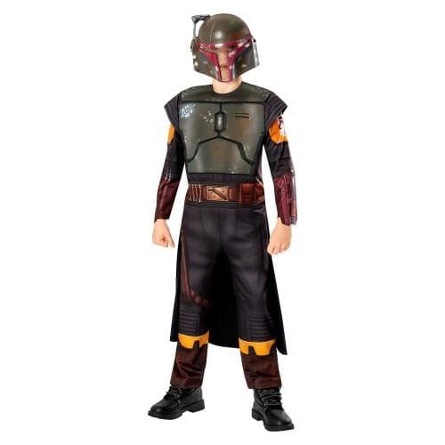 Stjerne krigen: The Book of Boba Fett Deluxe-kostyme for barn/barn cm Svart/Grønn