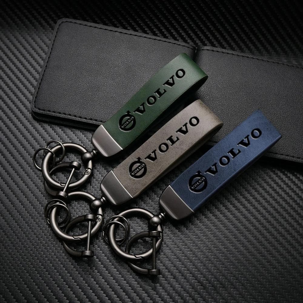 Bil Varmstempling Merke Nøkkelring Sinklegering Nøkkelring Tilbehør For Volvo Xc60 Xc90 V40 V60 S60 V50 V90 S80 C40 XC40 V70 XC70 C30 Grønn