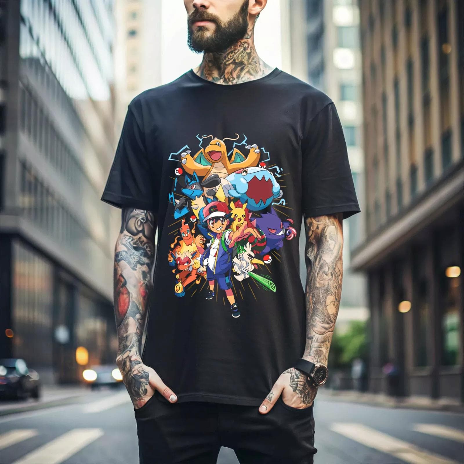 100% bomull TOPPER UNISEX T-SKJORTER HERRE DAME T-skjorte Grafisk skjorte Anime Manga Otaku T-skjorte Anime Manga T-skjorte Alle størrelser 116 cm