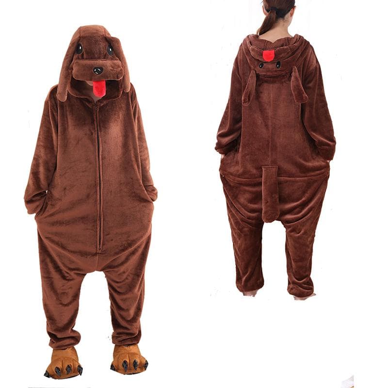 Teddyhund Pyjamas Kigurumi Kvinner Flanell Anime Onesies For Voksne Halloween Ett-Dels Pijamas Menn Cosplay Kostyme Jul cm