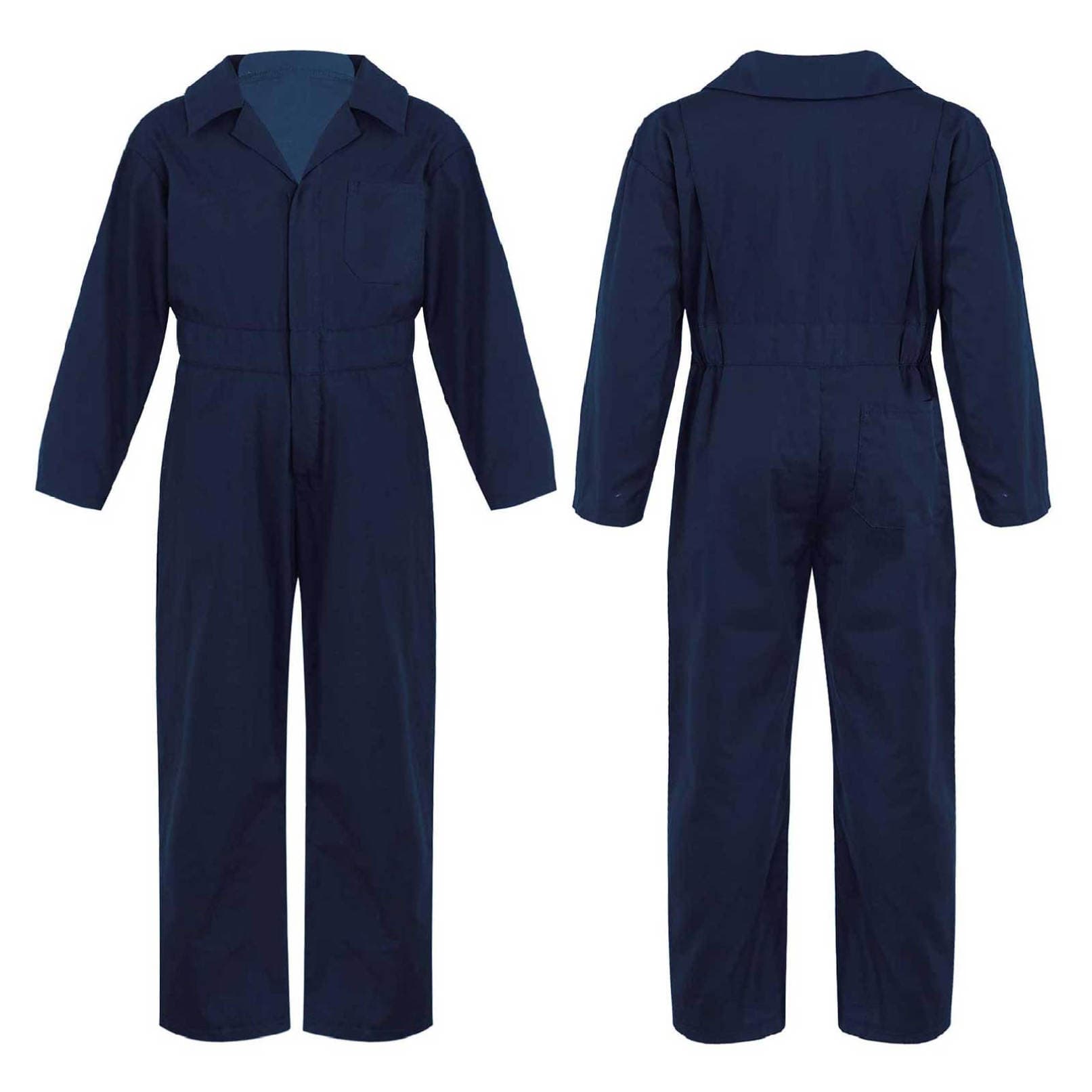Barn Gutter Mote Mekaniker Kjeledress Langermet glidelås foran Jumpsuit Cosplay Costume Playsuit cm Grå