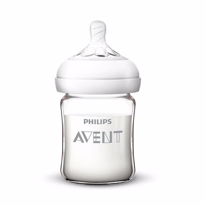 Philips Avent Babyflaske Glass Babyflaske Bred Špning 125/160/240ml eller 125ml+240ml /sett