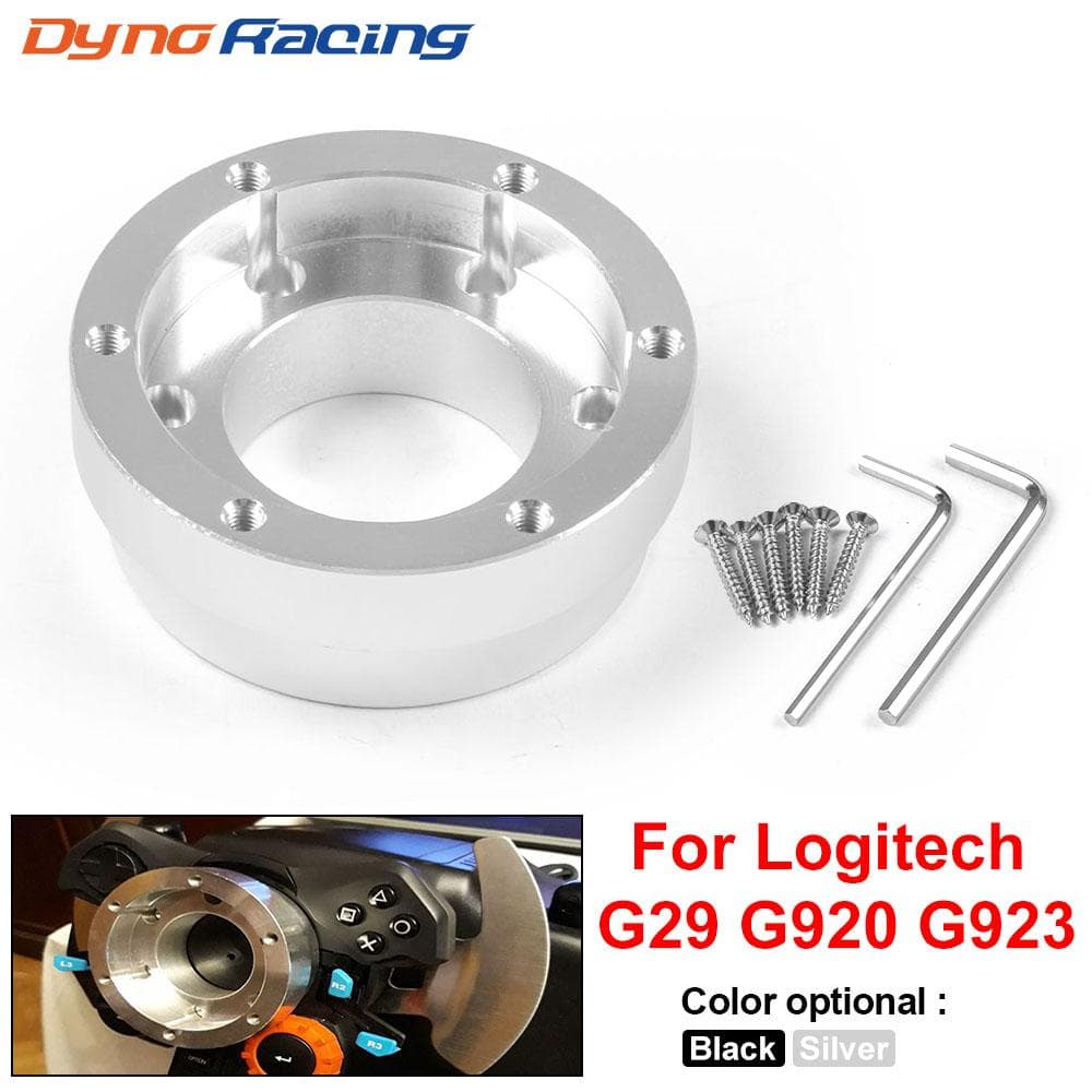 For Logitech G29 G920 G923 13/14 tommers rattadapterplate 70mm PCD Racing bilspill Modifikasjon sølv