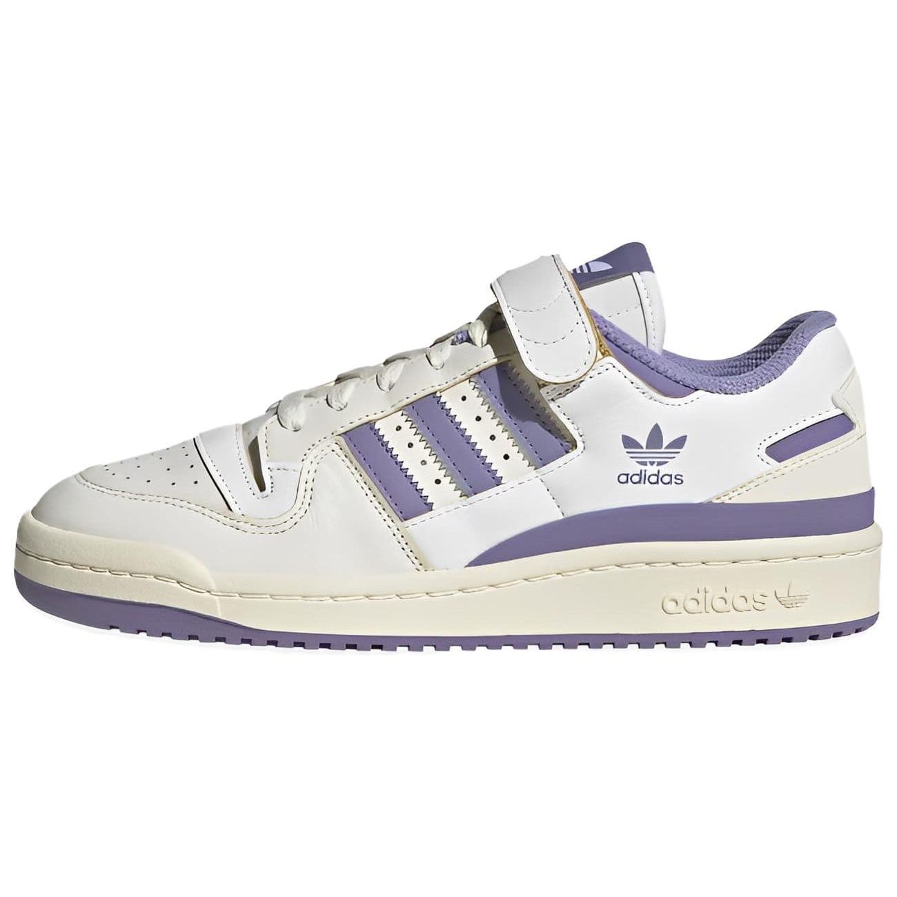 adidas Forum 84 Low Off White Lilla Dame Sneakers Krem Fottøy-Hvit HQ4375 cm