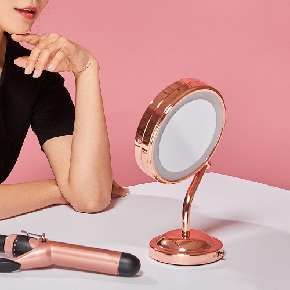 Babyliss LED Belyst Sminkespeil Forstørrende Rosegull Be4srgk