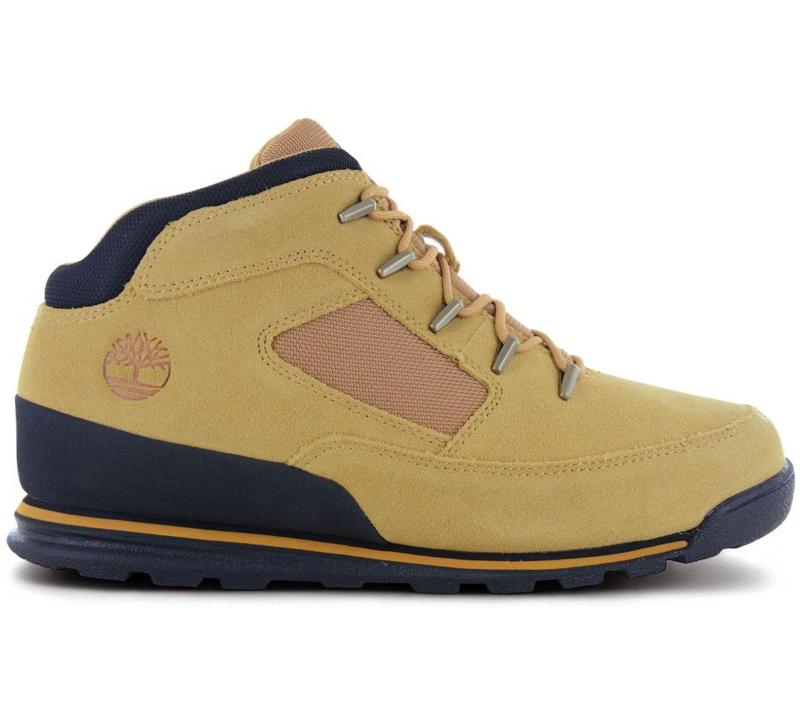 Timberland Euro Rock Mid Boot - Herren Winter Schuhe Stiefel Leder Wheat TB0A2H5A-231 ORIGINAL 44.5 Gul