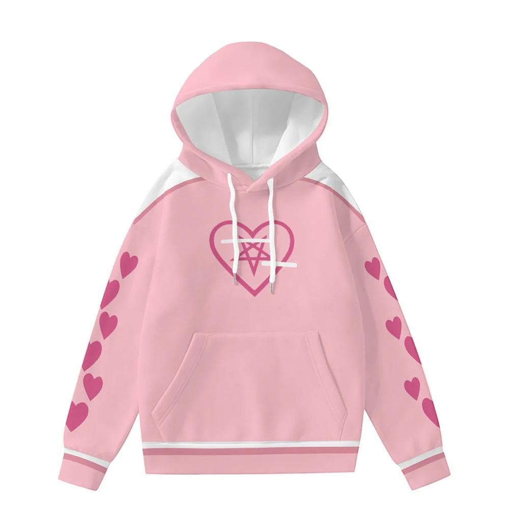 Helluva Boss HazbinHotel Cosplay Hettegensere Fleece Vinter Langermet Hettegenser Løs Unisex Streetwear 3D-trykk Genser cm