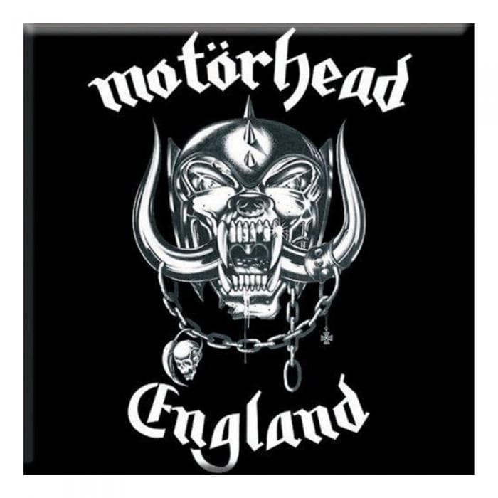 Motorhead England Kjøleskapmagnet Svart/Hvit