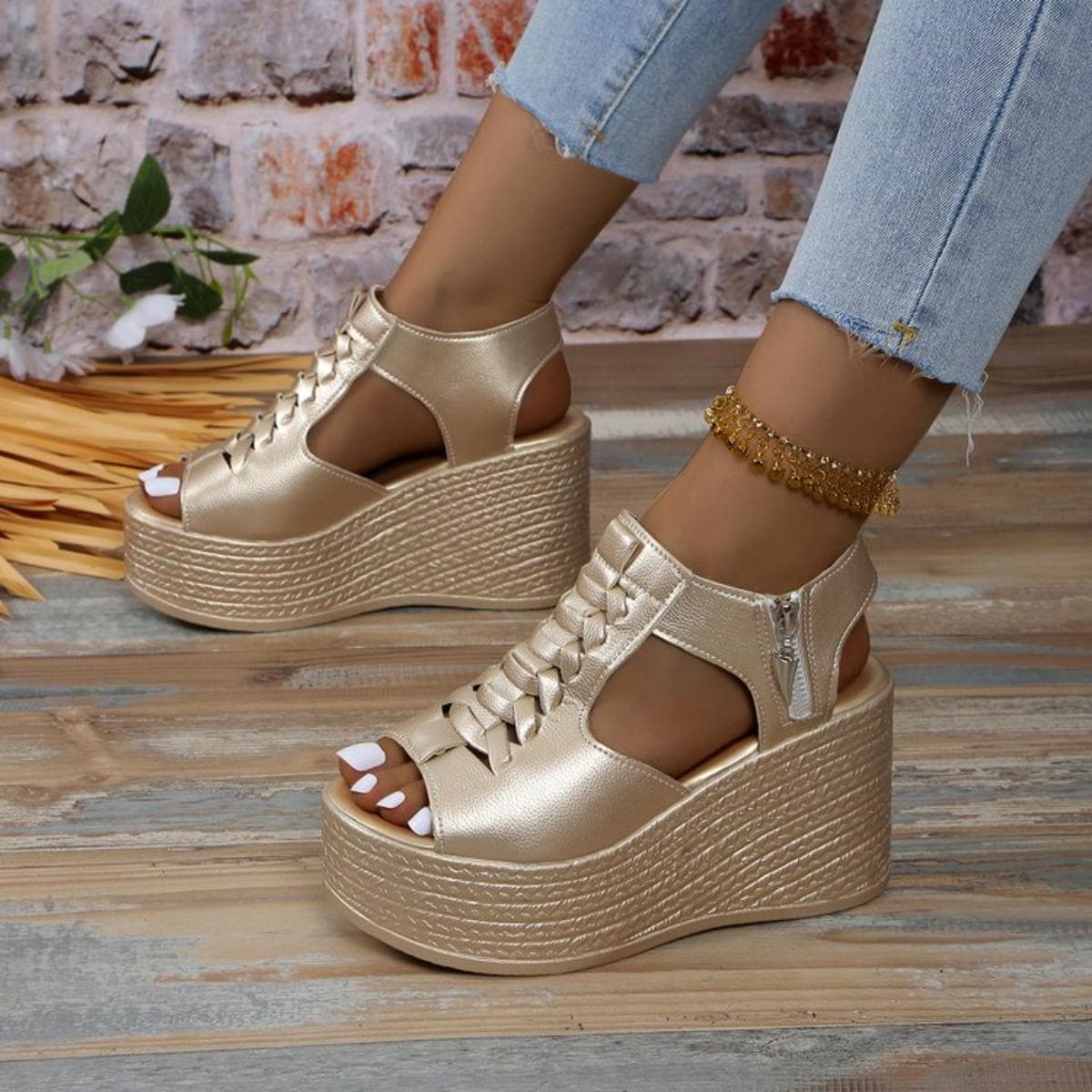 Damesandaler Sommer Nye Kiler Platåsandaler Damer Sexy Høyhælsko Peep Toe Špen For Gå Designer Sandaler Damer cm sølv