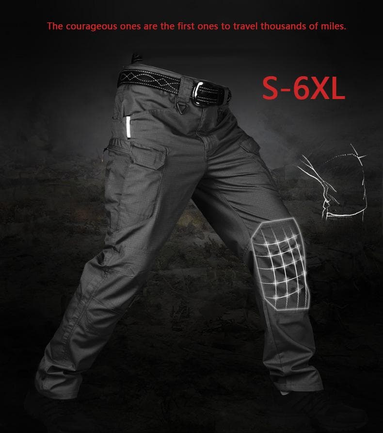 Nye Uformelle Vanntett Utendørs Trekking Tactical Bukser For menn, Pustende Arbeidsbukser med flere lommer Lastebukser Military Army Pants Plus Size