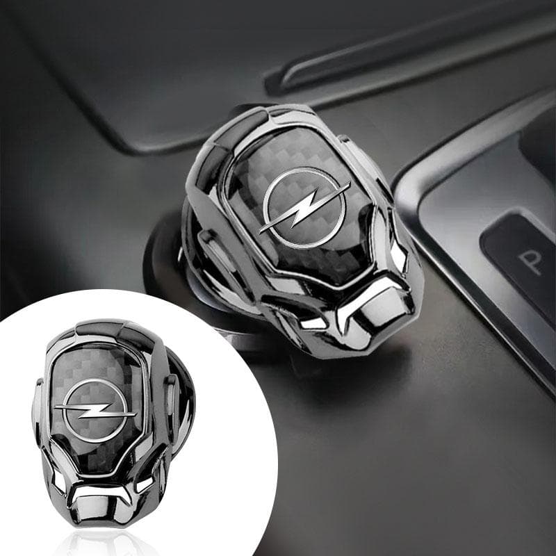 1 stk Bil Ett-klikks Startknapper Beskyttelsesdeksel Dekorasjon For Opel Astra j Insignia Astra g Corsa Zafira b Mokka Vivaro Meriva Svart