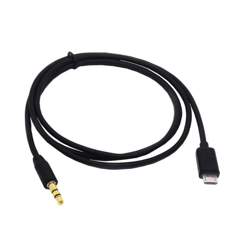 Micro USB til 3,5 mm lydutgangskabel hann til hann bil Auxs skjøteledning for S4i9500 i9600 NOTE2 N7100 NOTE3 telefoner