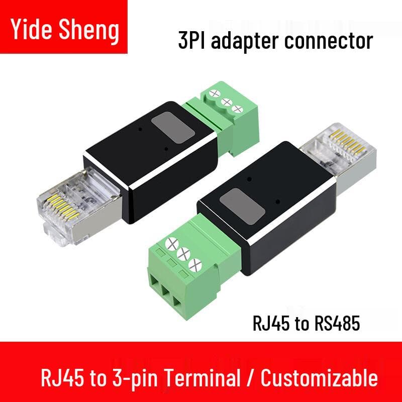 Yidesheng RJ45 til RS485 3-pins terminalomformer