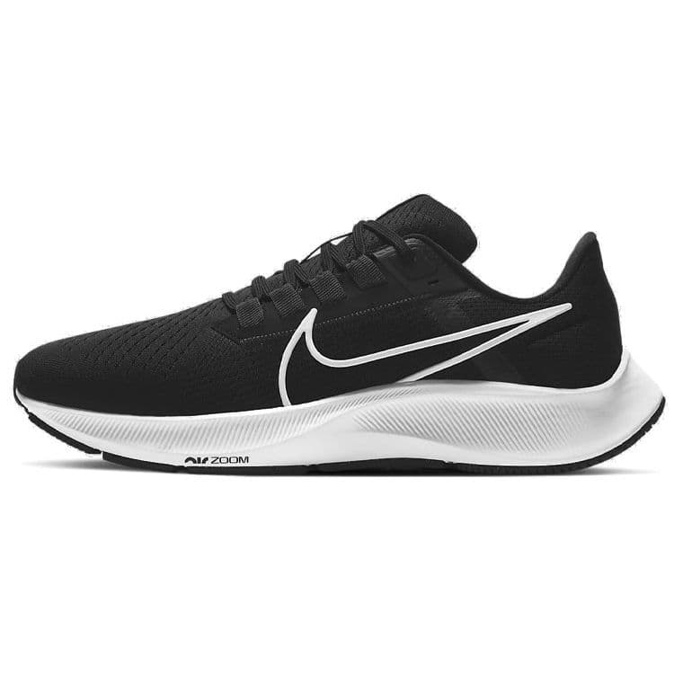 Nike Air Zoom Pegasus 38 Svart Hvit Herre Sneakers Antrasitt Volt CW7356-002 cm