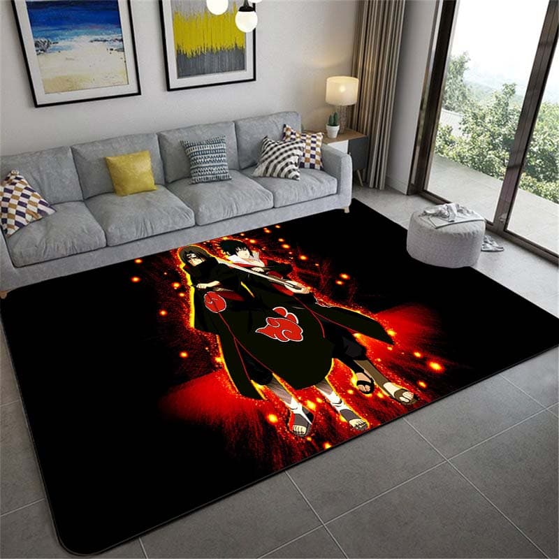 Anime Naruto sklisikre tepper Stor matte tepper for stue Komfortabelt teppe Mykt gulvmatte Tepper for soverom