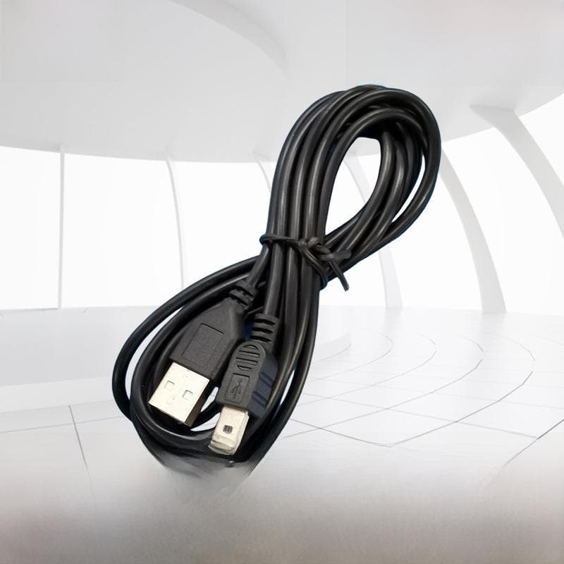 USB til Mini USB Data- og Ladekabel for MP3, 5-pinners T-port Mobile Enheter Svart