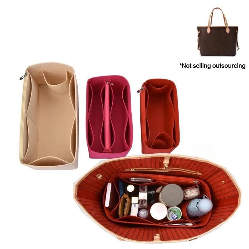 Fôr Organizer Innlegg Filt Passer For NeverFull PM MM GM Filtduk Innleggspose Sminke Reise Innvendig Lommebok Kosmetisk Mammavesker