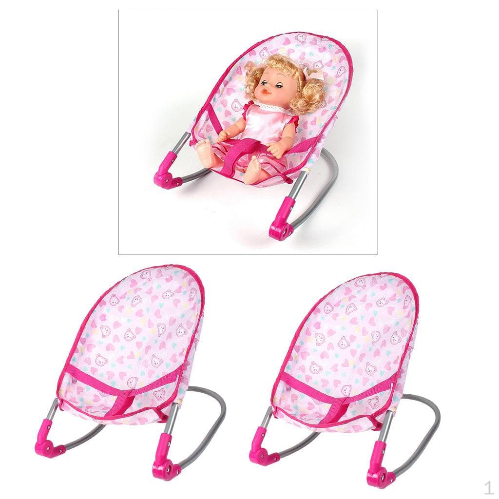 2x Folding Bouncer Rockers for nyfødt baby