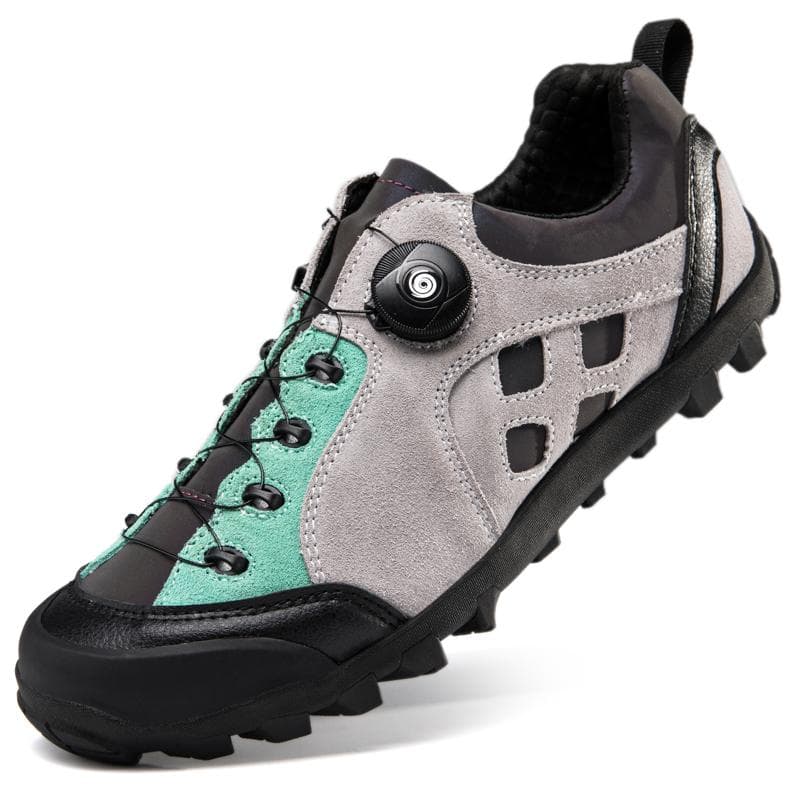 Ekte skinn Høykvalitets terrengsykkelsko Speed ​​Cycling Sko Outdoor Racing Sneakers 39-46 MTB sykkelsko