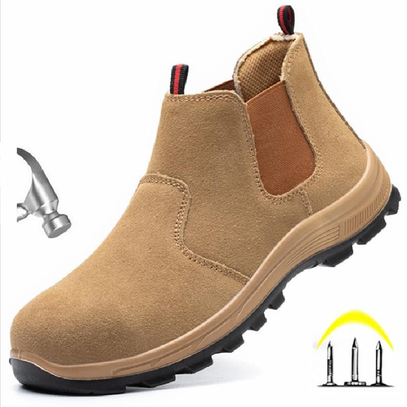 Uknuselige Sneakers Herre Arbeidssko Luksus Vernesko Herre Anti-Knus Anti-Punktering Arbeidsstøvler Herre Industrisko cm