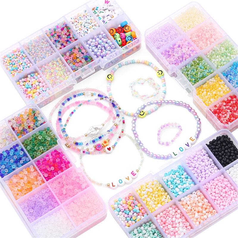 10 bokser/sett frøperler tsjekkiske krystallavstandsstykker glassperler, tilbehør Håndlaget DIY armbånd halskjede