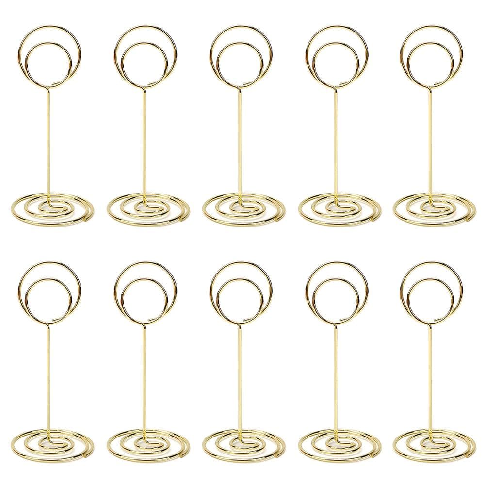 10 stk Metall Bordnummerholder Bordkortholder Fotodisplaystativer for Bryllupsfest Bankett
