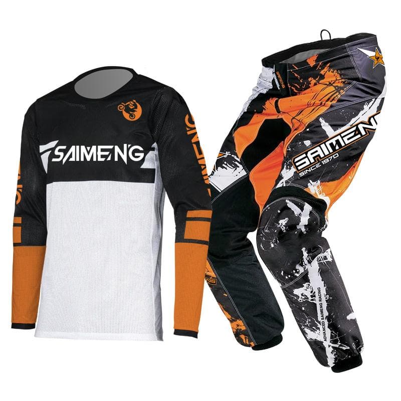 motocross gearsett for barn 4 5 6 7 8 9 10 11 12 13 år Ungdomsbarn Motorsykkel gutt jente Jersey Pant Kits racerdress Off-road Enduro MX MTB