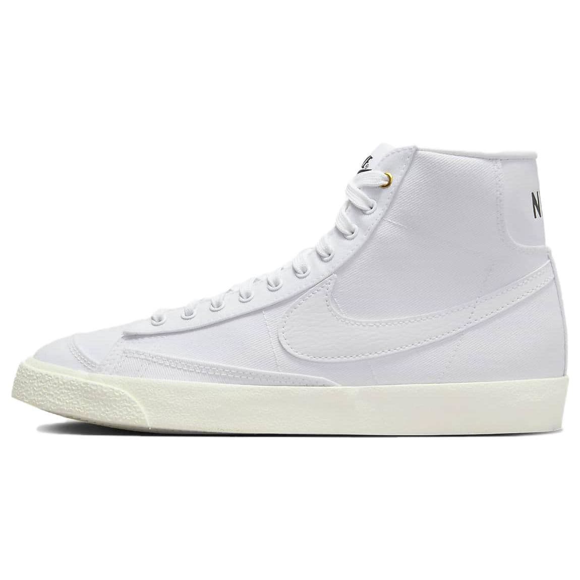 Nike  Blazer Mid 77 Canvas Hvit Seil Damesneakers Svart DX5550-100 cm