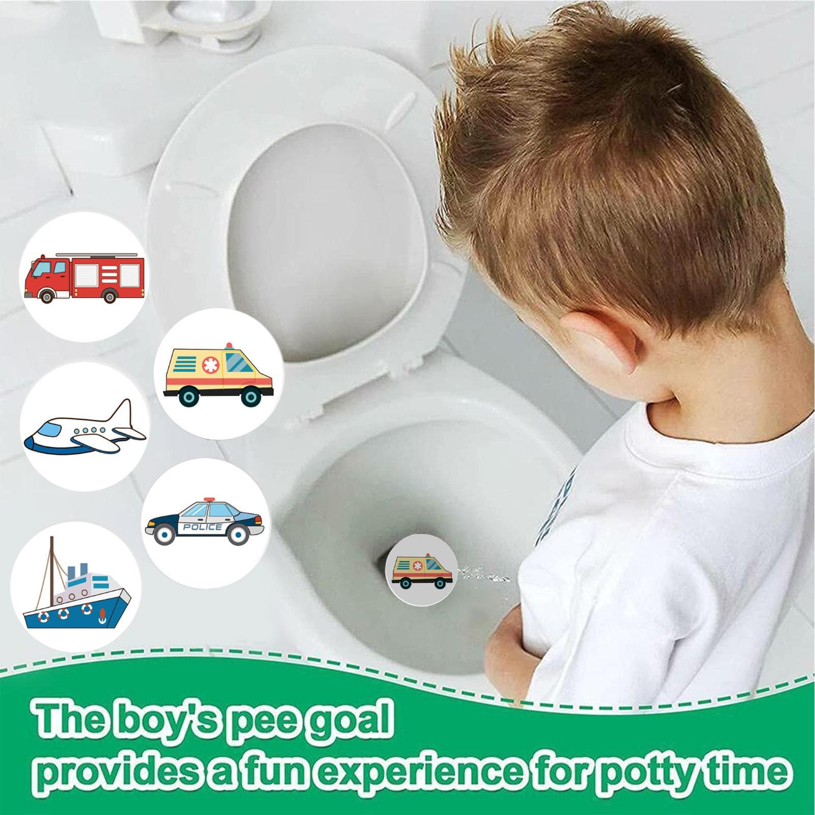 Pee Targets Potte Treningsklistremerker Urinal Klistremerke Trening Urinal Toaletttreningsgryte V6E9