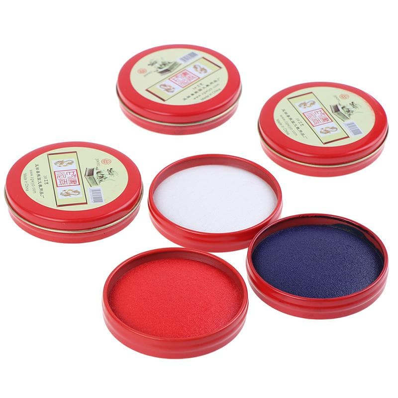Kalligrafi Kinesisk Yinni Pad Stempel Vermilion Inkpad Seal Painting Red Ink Paste Rød