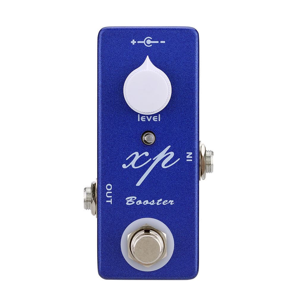 XP Booster Elektrisk Gitar Effektpedal Mini Enkel Effekt med Clean Boost True Bypass Blå