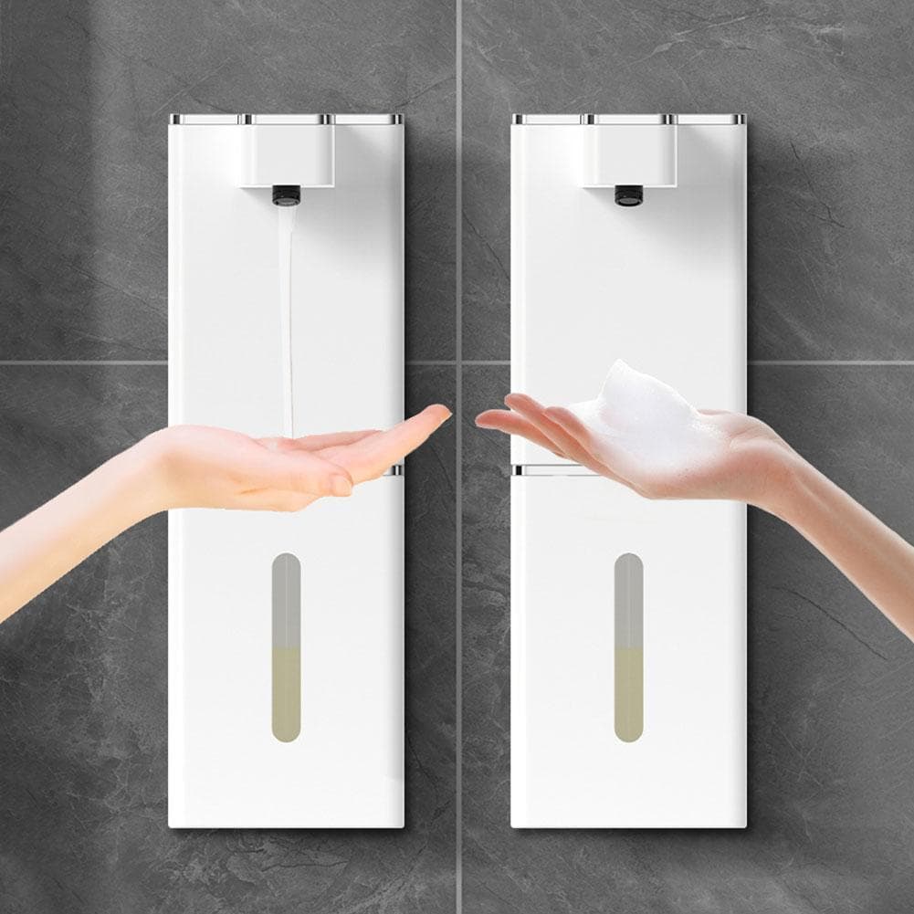 400ml Automatisk Skum/Gel Såpedispenser Berøringsfri Elektrisk Såpedispenser Håndfri Flytende Såpedispenser For Hjemmebad