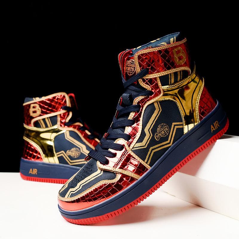 Menn High Top Sneaker Sko Herre Sports Sko Venom Basketball Sko Casual Sneakers Skateboard Sko cm Rød