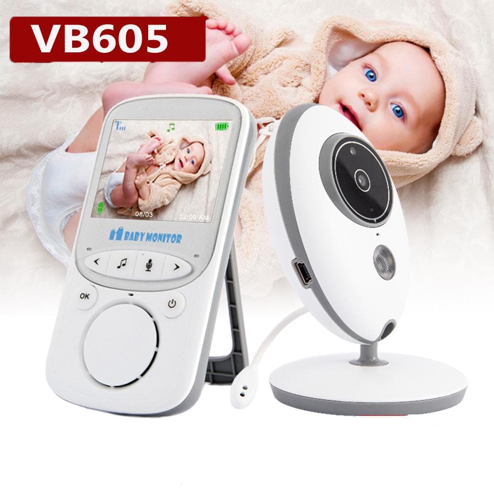 Trådløs LCD Audio Video Baby Monitor VB605 Radio Nanny Music Intercom IR 24t bærbart babykamera Baby Walkie Talkie Barnevakt cm