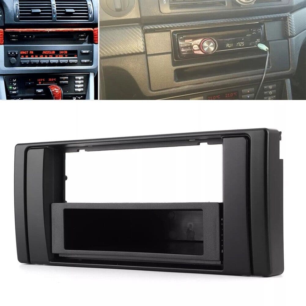 1 stk Enkeltspindel CD-spillerramme Radio Fascia Panel For B1mw 5-serie E39 Modell