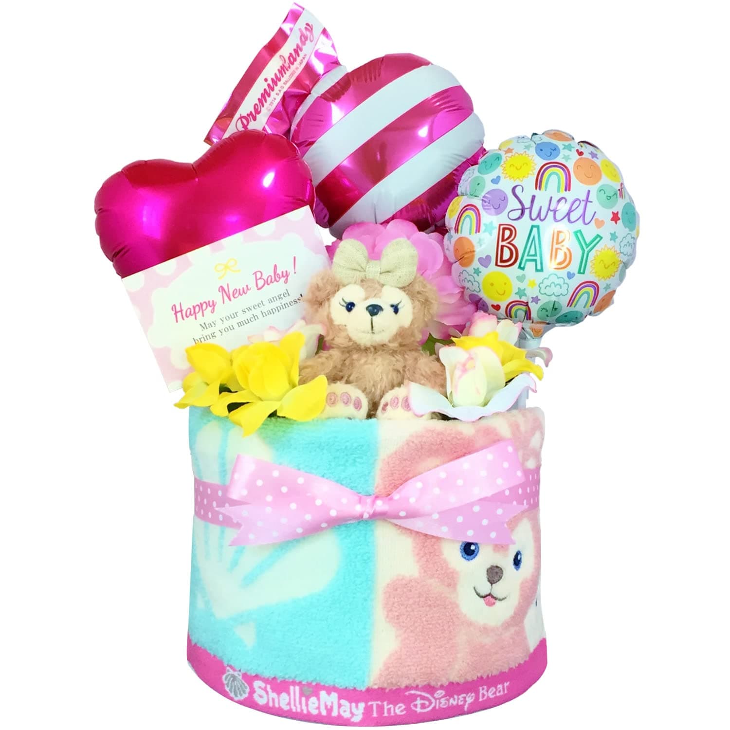KanonBabys Bleiekake for Perfekt for Baby og Baby Enkelt Små Jenter, Babyshower, Bursdager, Babyshower, Etasje, (duf1611) Rosa