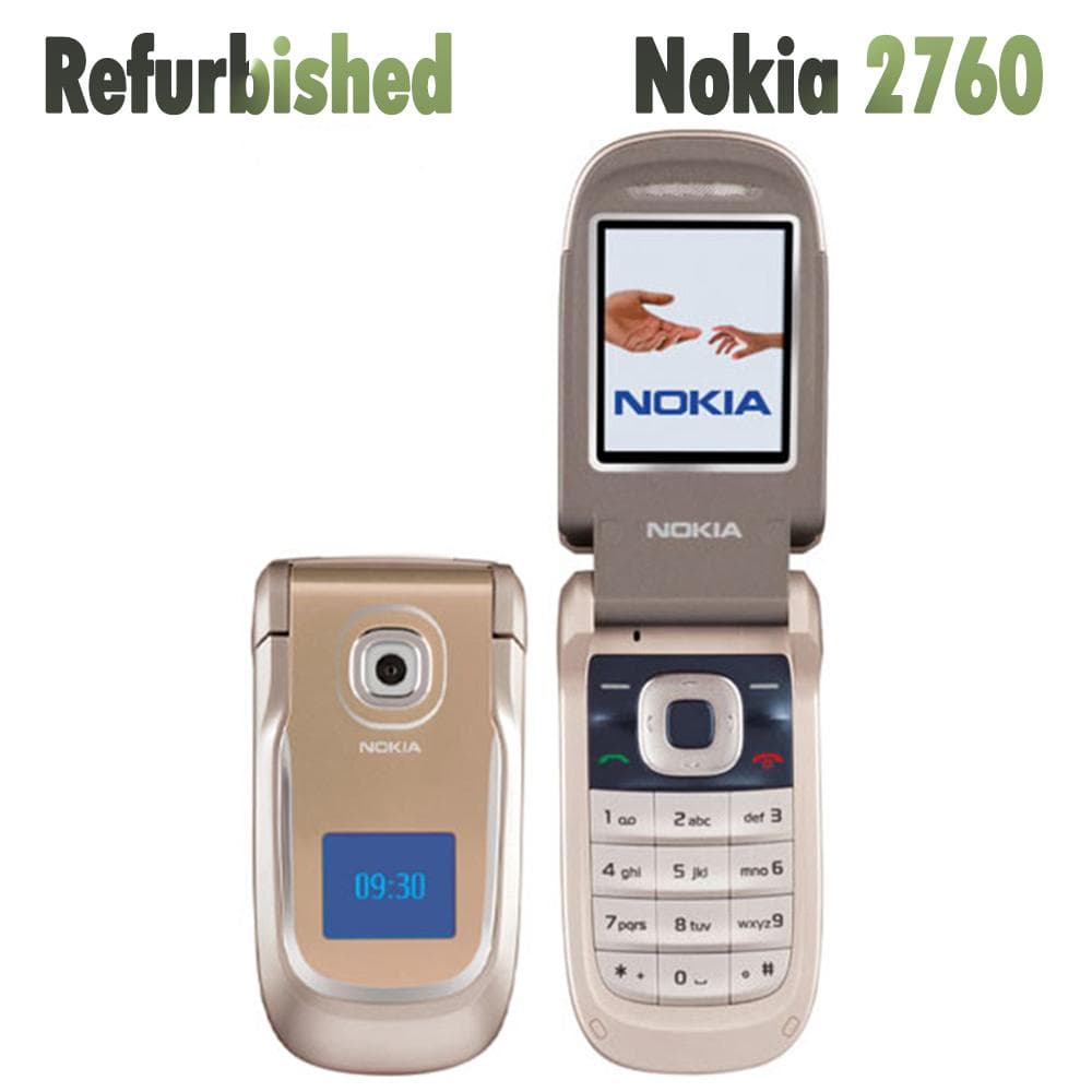 Refurbished Nokia Original Nokia 2760 Mobiltelefon Med 1 SIM Svart