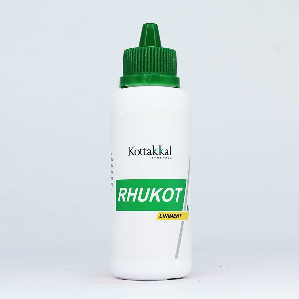 Kottakkal Ayurveda Rhukot Liniment 100 ml Pakke med 1 For Daglig Kroppskomfort og Beroligende Massasjebruk