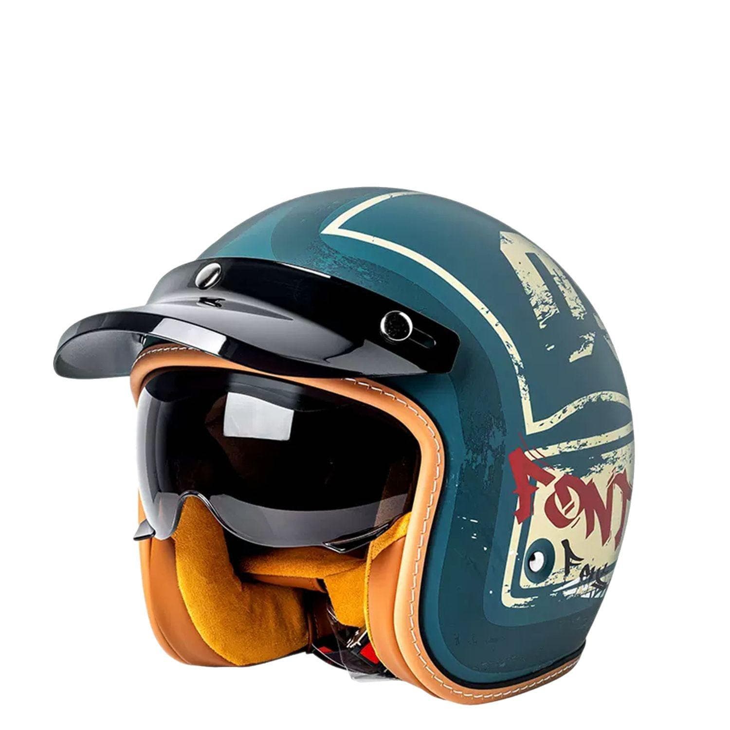 MT-5 Hjelm Elektrisk Kjøretøy Menns og Kvinners Halvhjelmer Innebygde Briller Sykkelhjelmer Fire Sesonger Batteri Bil Hjelmer