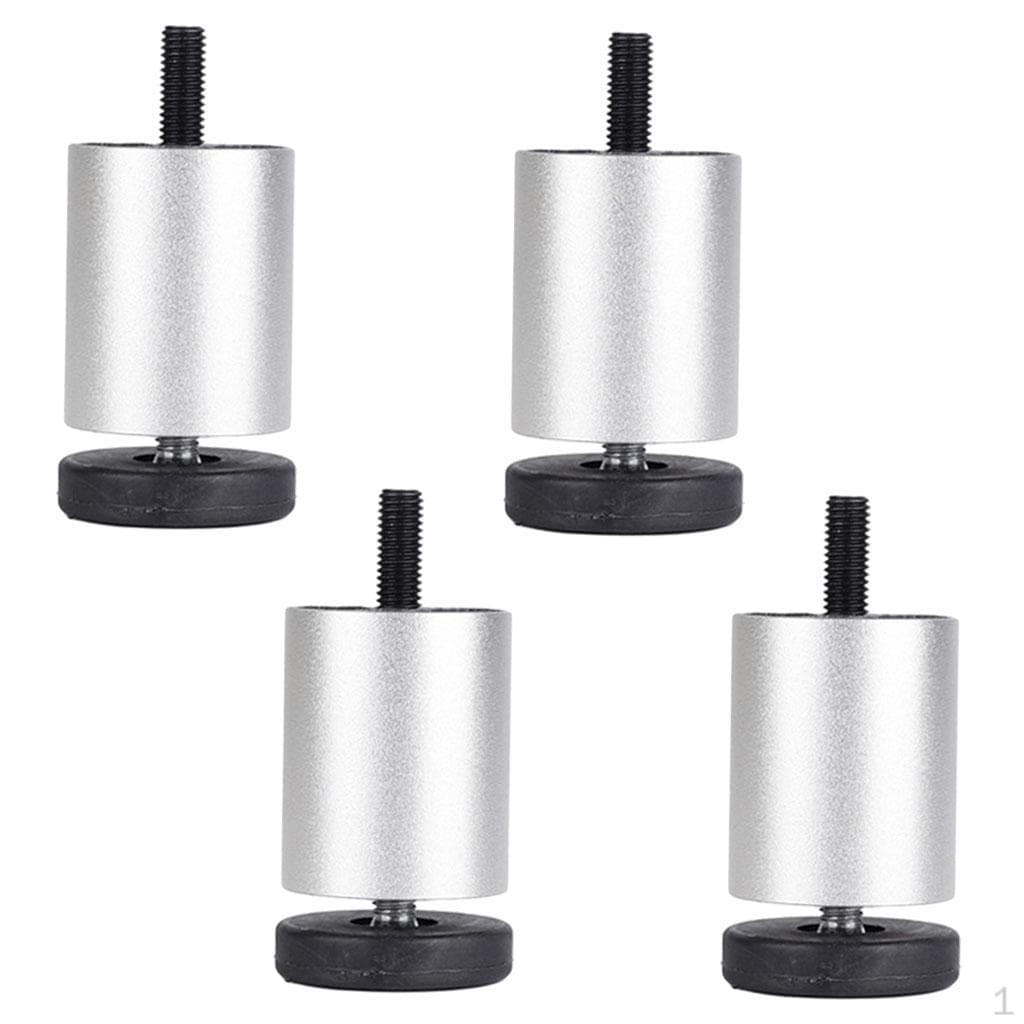 4 stk Møbelbein av aluminiumslegering til Sofa, Couch, Bord, Skap, TV-stativ