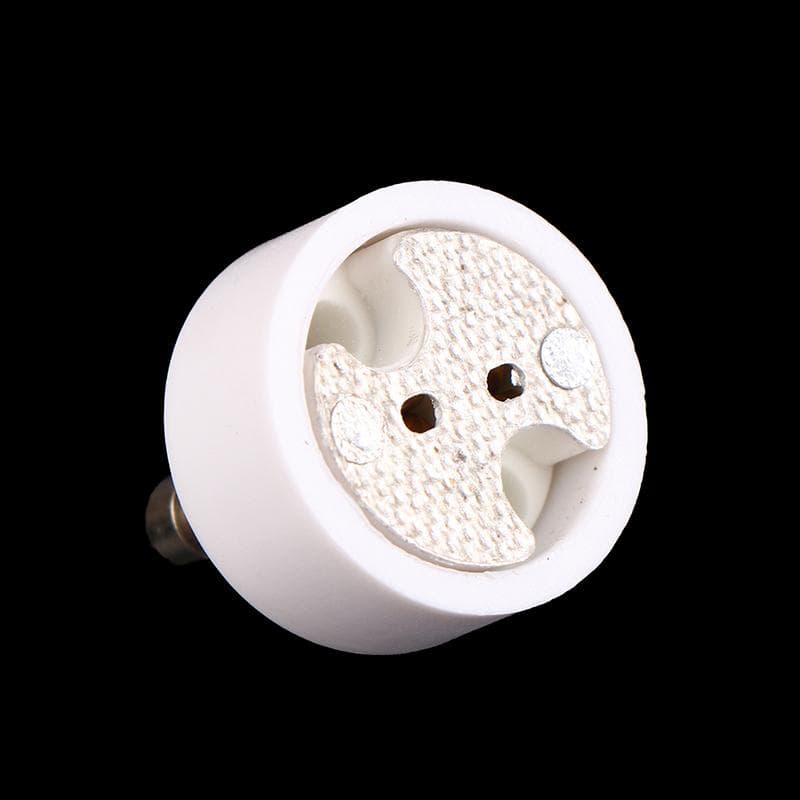 Gu10 Til Mr16 Høy Kvalitet Keramisk Sokkelbase Halogen LED Lyspære G4 Gu5.3 Gy6.35 Pin Adapter Hvit Konverter Lampeholder