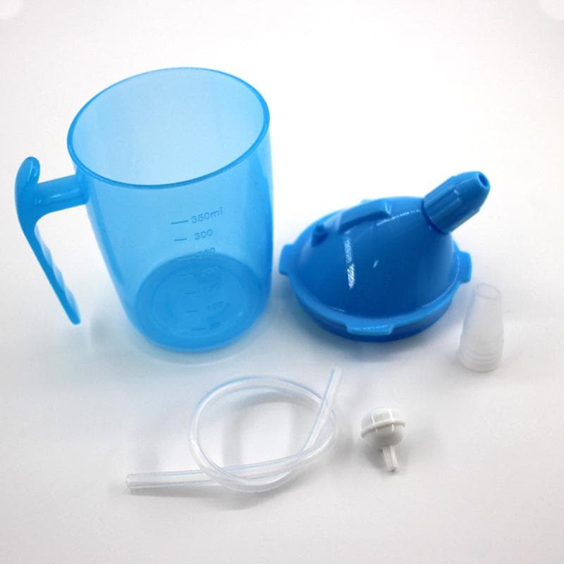 Sengeliggende Pasient Flytende Mat Sippy Kopp Eldre Sølesikker Kopp Praktisk Anti-kvelnings Eldre Sippy Krus Kontrollert Strømningshastighet Rosa