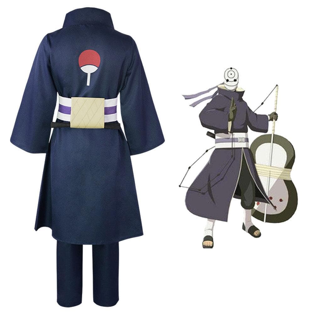 Anime Tobi Uchiha Cosplay Kostyme Obito Maske Karneval Halloween Fest Kostymer Antrekk For Voksen Ninja Klær cm