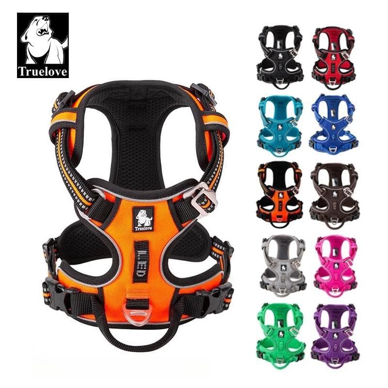 Truelove Hundesele Reflekterende Lett Nylon Polstring Hundesele Trenings Beskyttende Klær For Liten Mellomstor Stor Hundesele Oransje