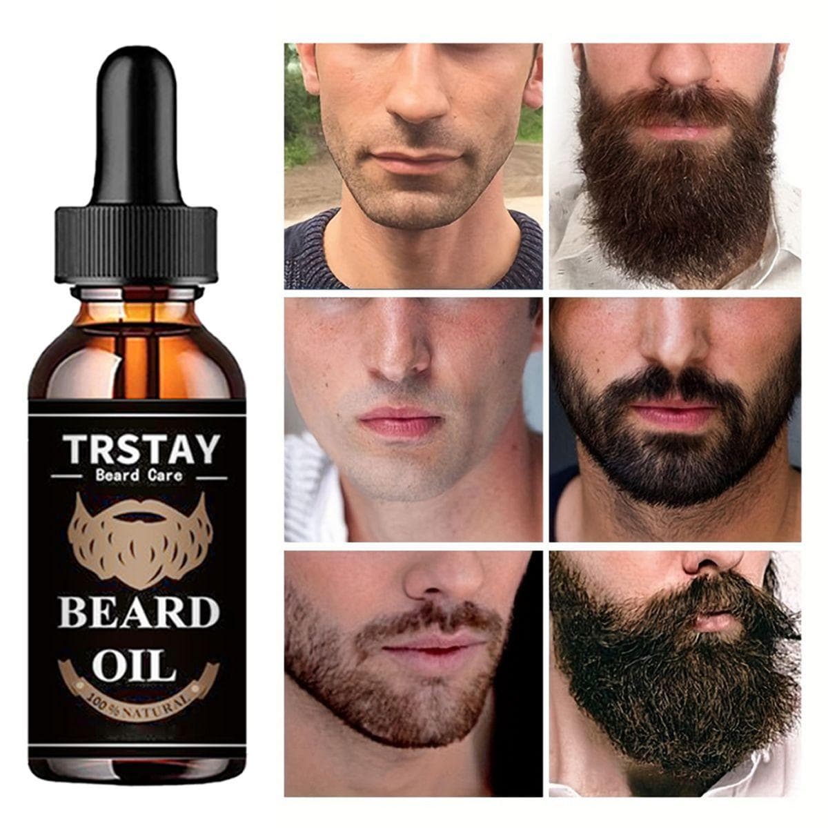 Beard Oil hårvekst skjeggvekst hårolje for rask hårvekst