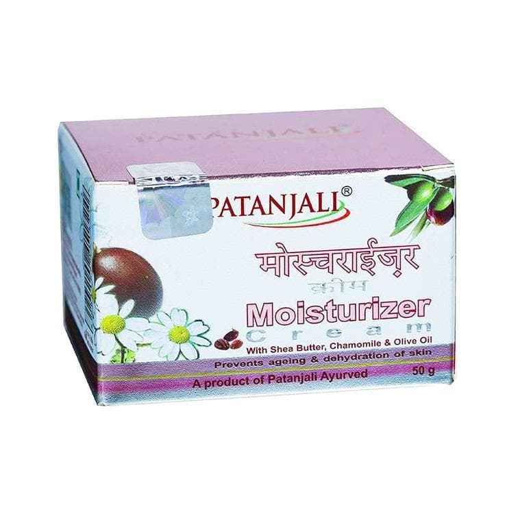 Fuktighetsgivende krem ​​med sheasmør, kamille og olivenolje (50 g), Fuktighetskrem Patanjali