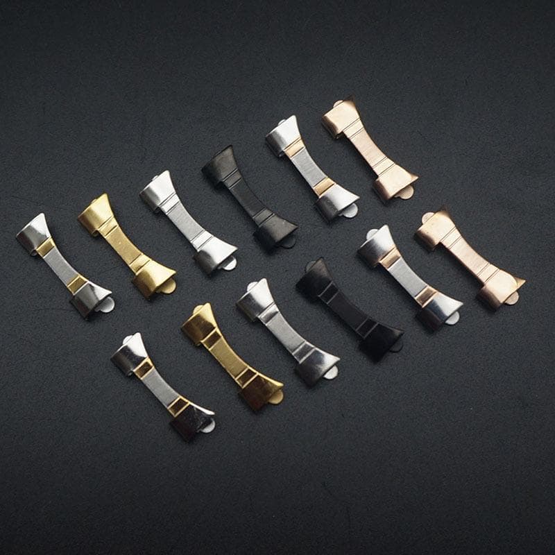 18 20 21 22 24 mm rem metallbuekontakt for Samsung Amazfit Xiaomi Garmin-kontakt rustfritt stål smartklokkeklokkebånd rosa gull farge
